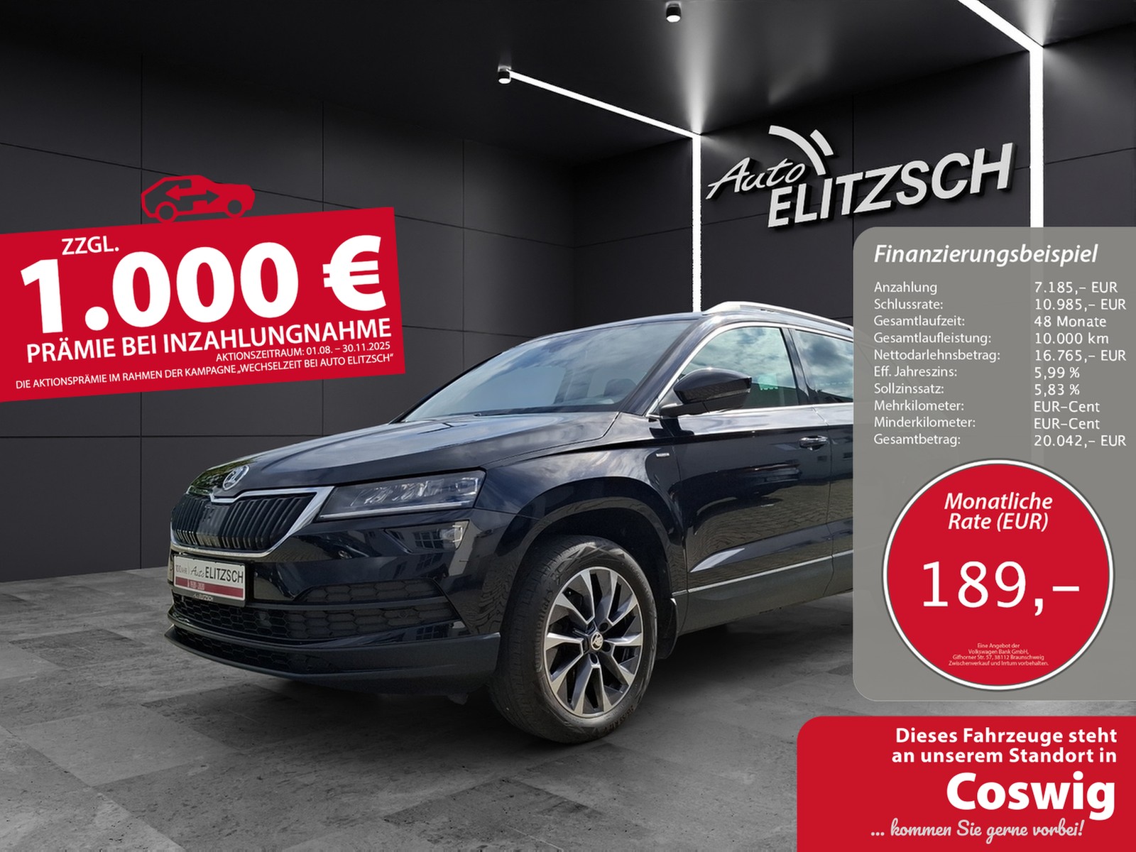 SKODA Karoq TSI Drive-125 DSG LED Navi AID ACC RFK SH