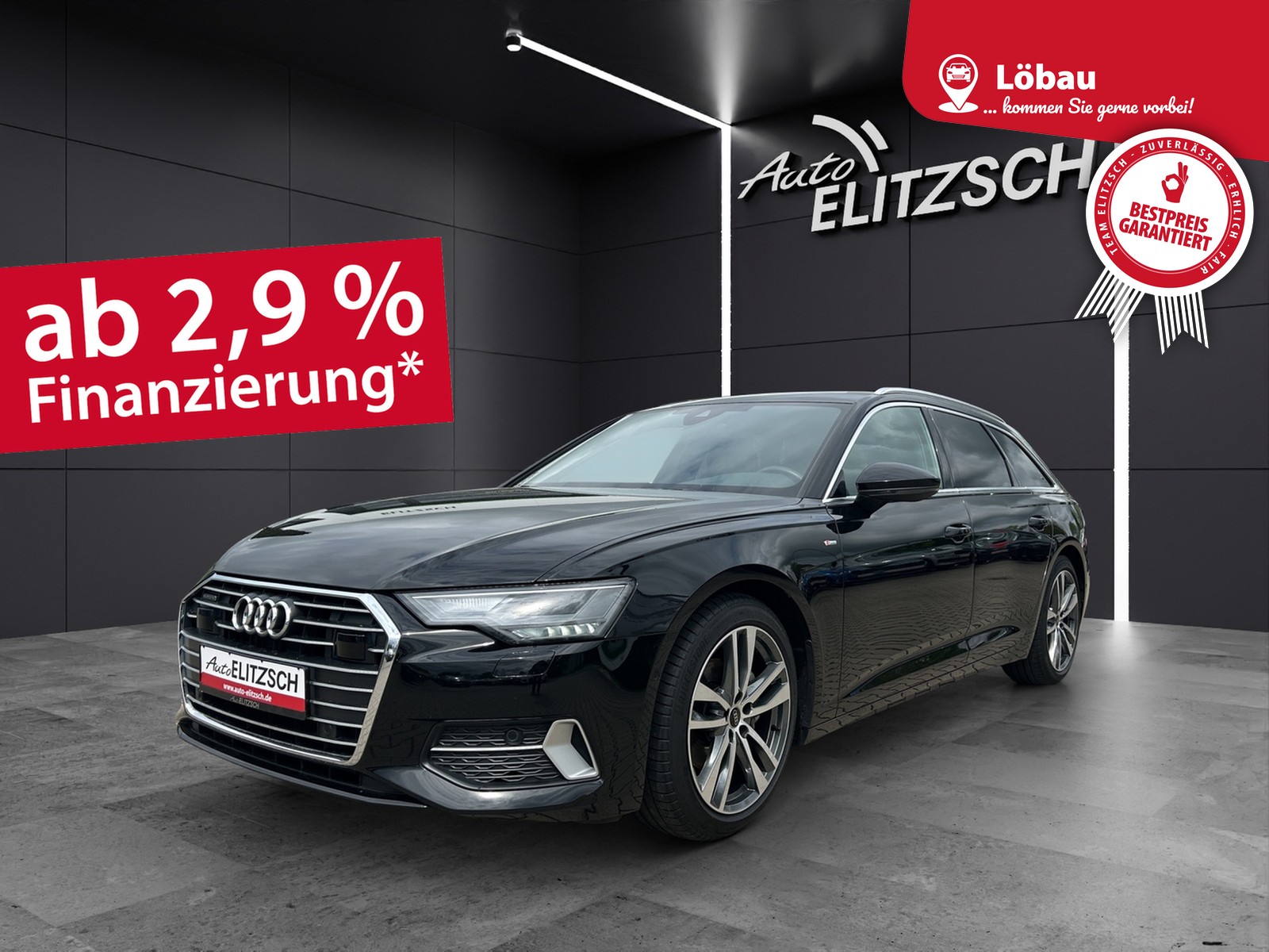 Fahrzeugabbildung Audi A6 Avant 40 TDI quattro sport LED AHK ACC RFK NAVI
