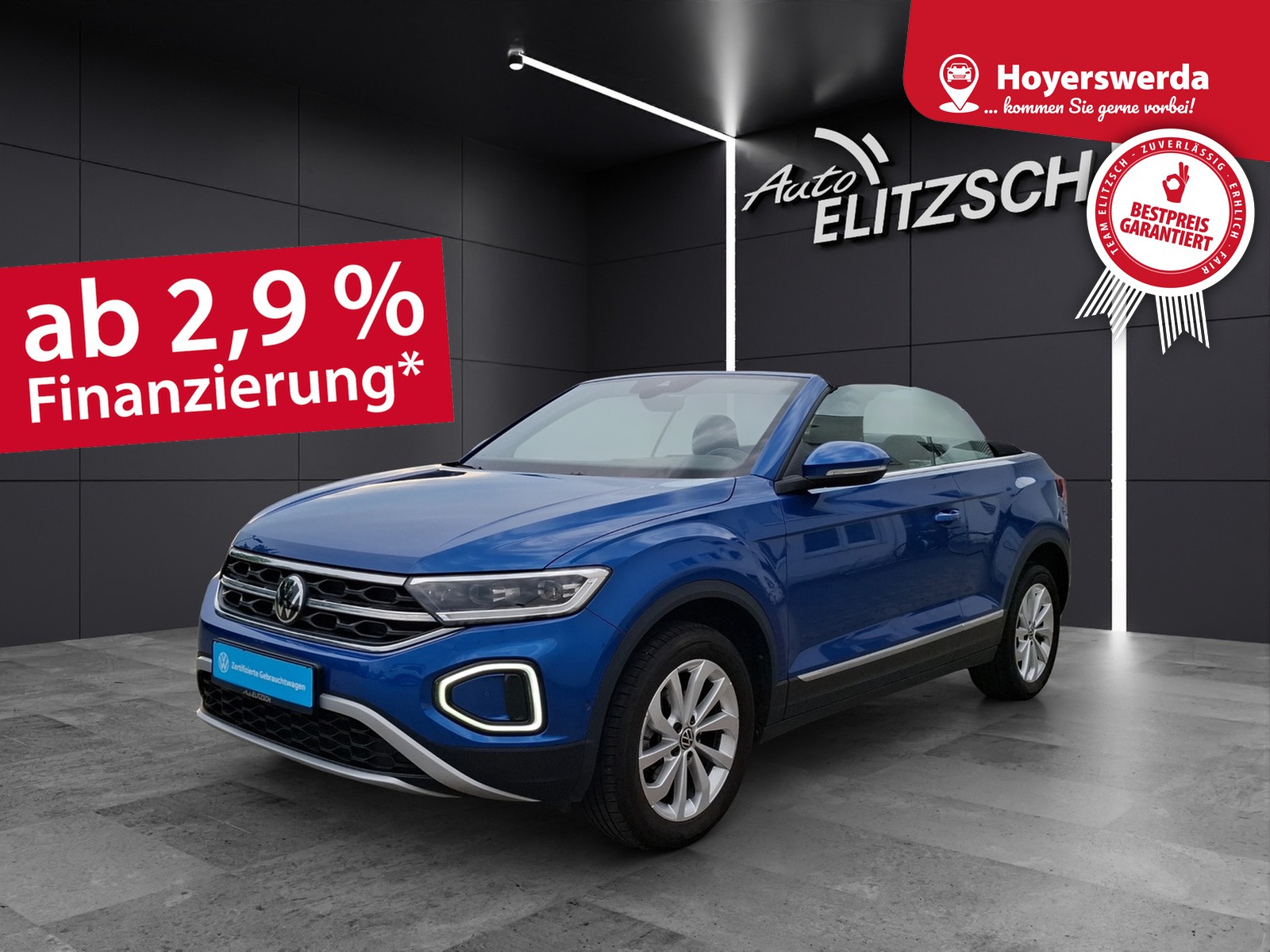 Fahrzeugabbildung Volkswagen T-Roc Cabriolet TSI Style DSG LEDplus Navi AID ACC Park-Assist SH