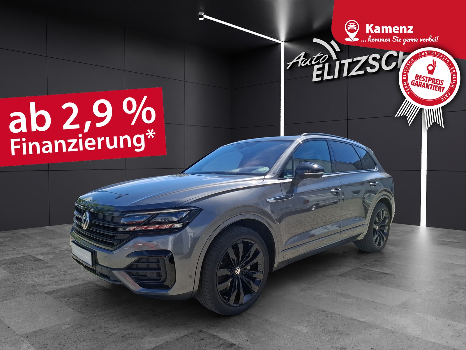 Volkswagen Touareg TDI Elegance DSG 4M R-Line Matrix AHK Pano Luft HUD AID ACC RFK Leder SH 21