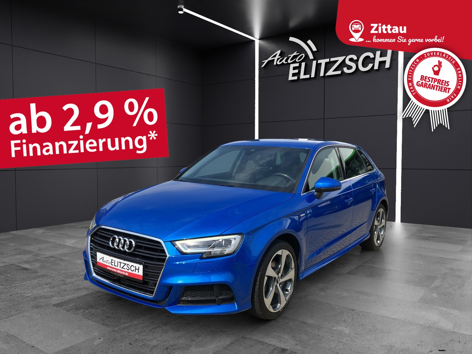 Fahrzeugabbildung Audi A3 Sportback S-Line S-tronic LED Navi ACC SHZ PDC LM