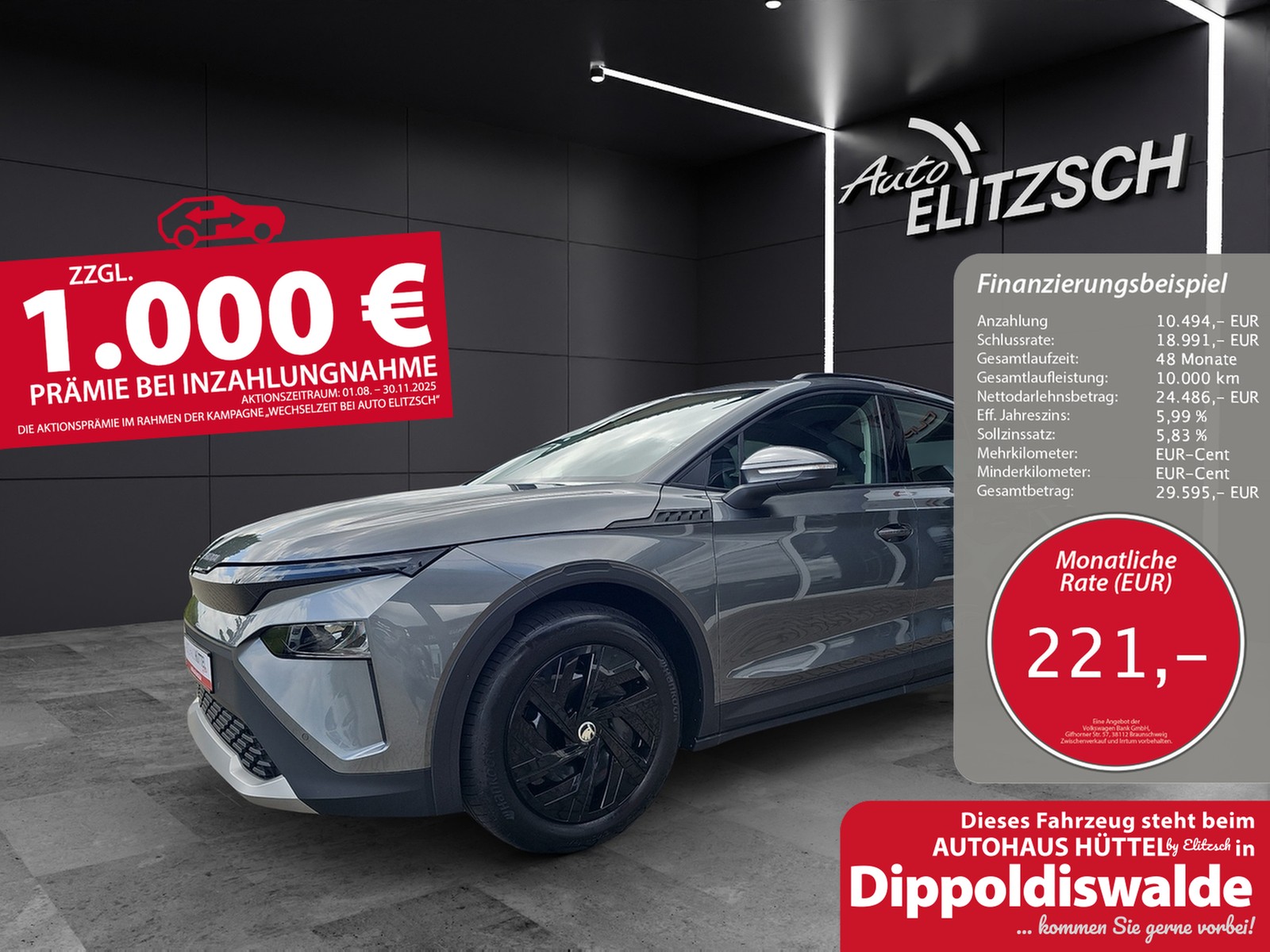 SKODA Elroq 50 Tour Studio DSG KAMERA LED NAVI