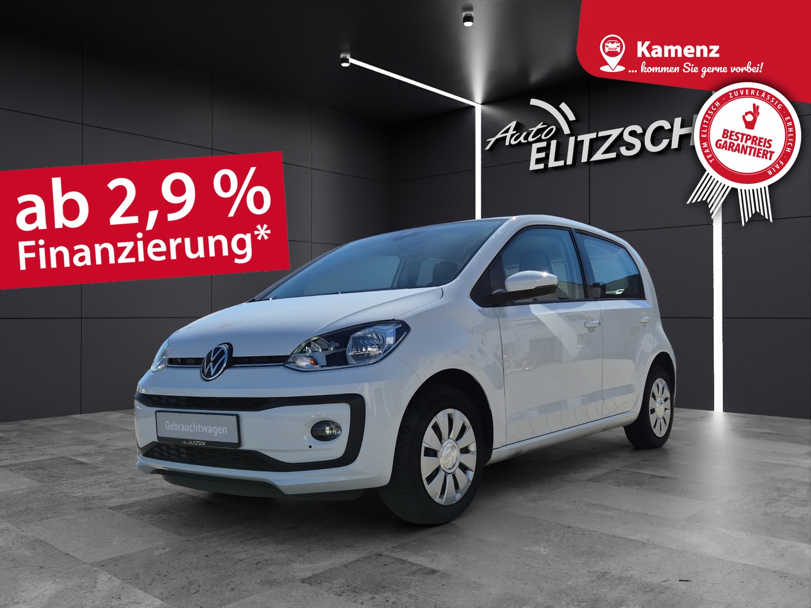 Fahrzeugabbildung Volkswagen up! 1.0 Basis Klima DAB Tempo RFK SHZ