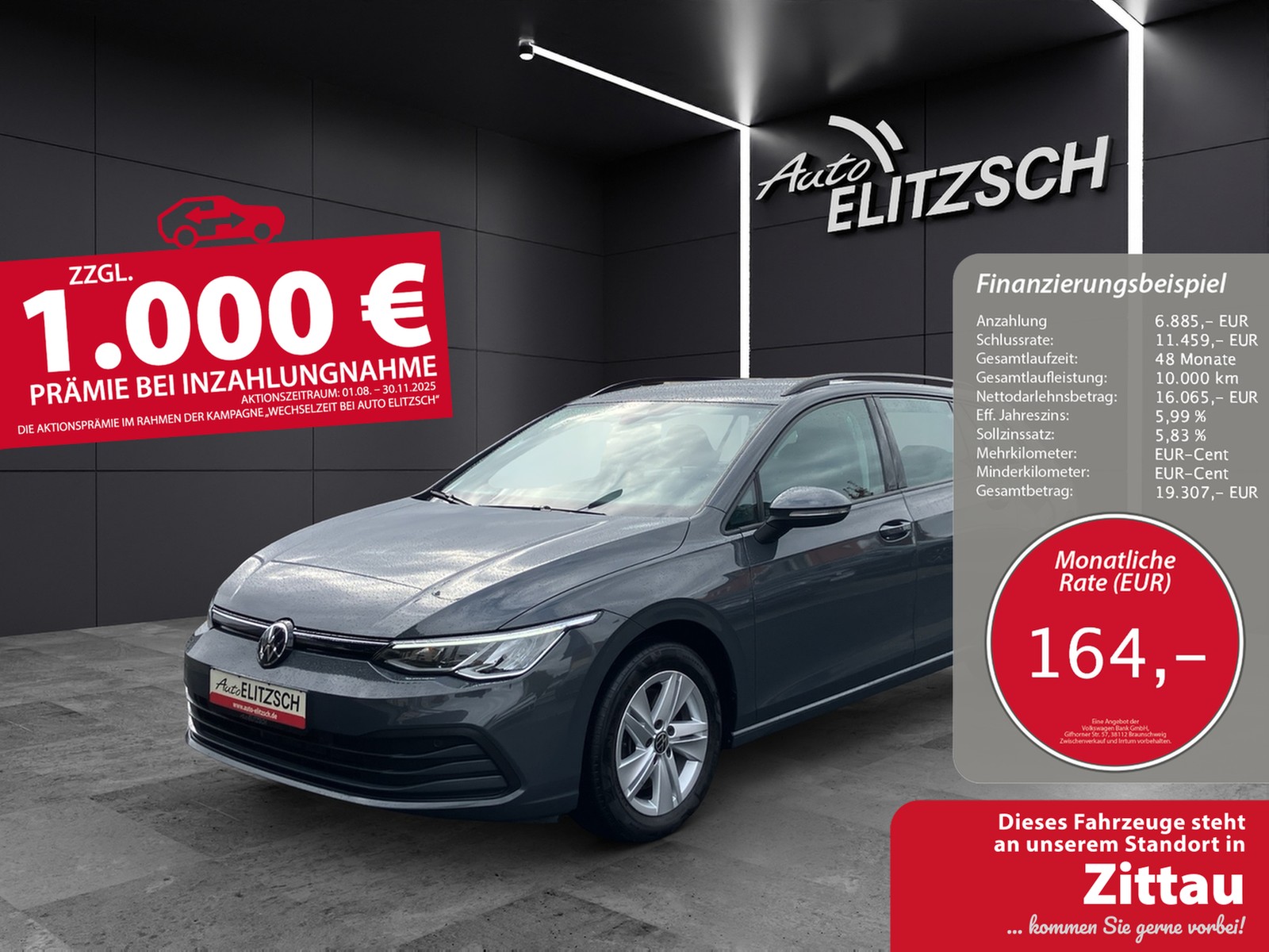 Volkswagen Golf VIII Variant TDI Life DSG LED Navi AID ACC PDC SH