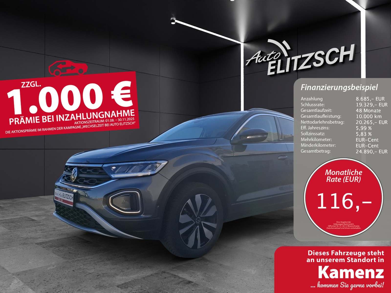 Volkswagen T-Roc TSI Move DSG STH LED Navi AID RFK SH