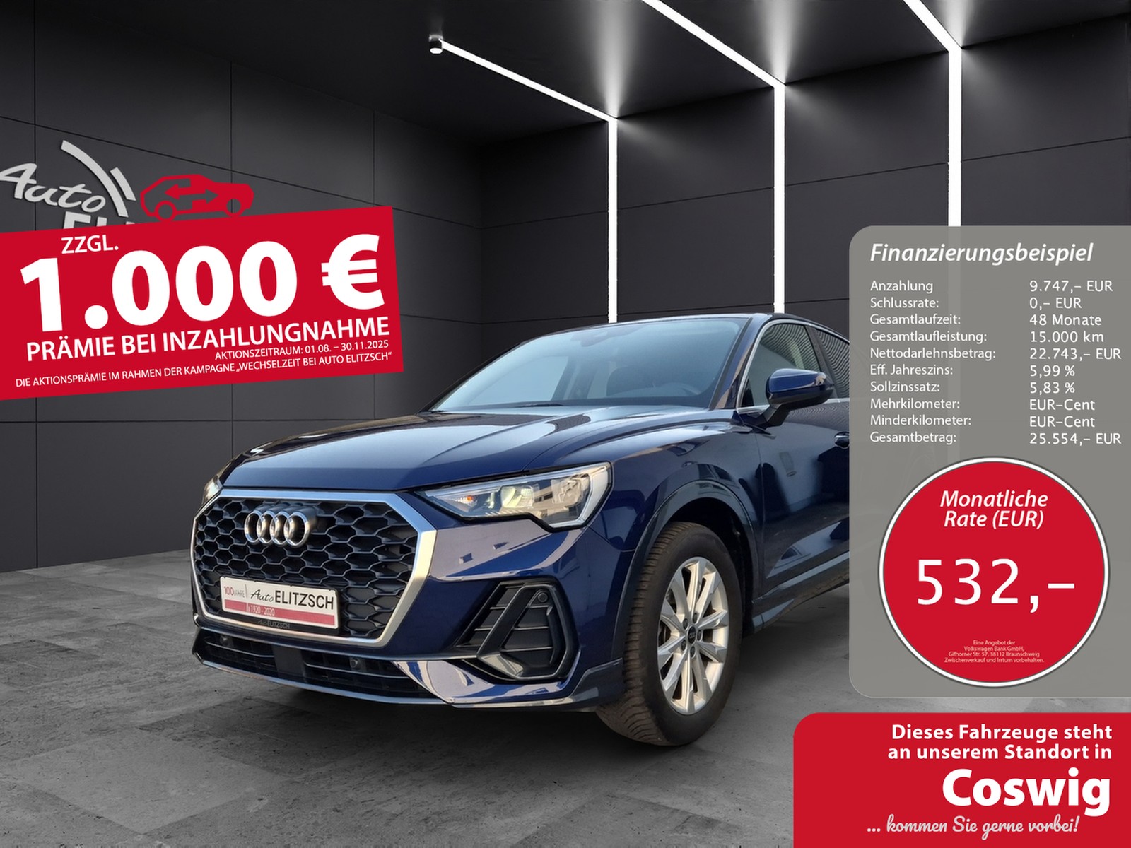 Audi Q3 Sportback 35 TFSI S-tronic LED Navi AVC ACC PDC SH LM