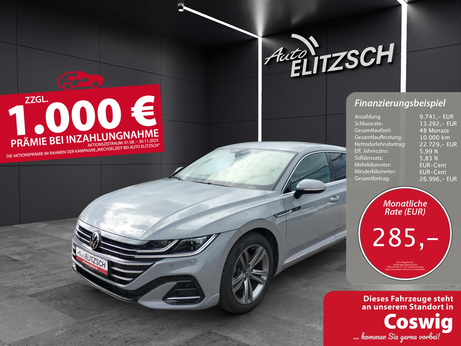 Volkswagen Arteon SB R-Line Business TDI DSG LED ACC SHZ PDC Navi Klima