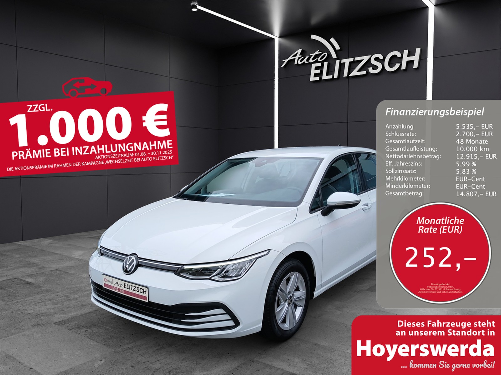 Volkswagen Golf VIII TSI Life LED Navi AID PDC