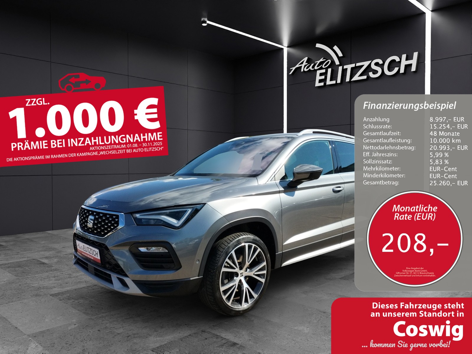 SEAT Ateca TSI Xperience DSG 4Drive LED Navi AID ACC RFK SH