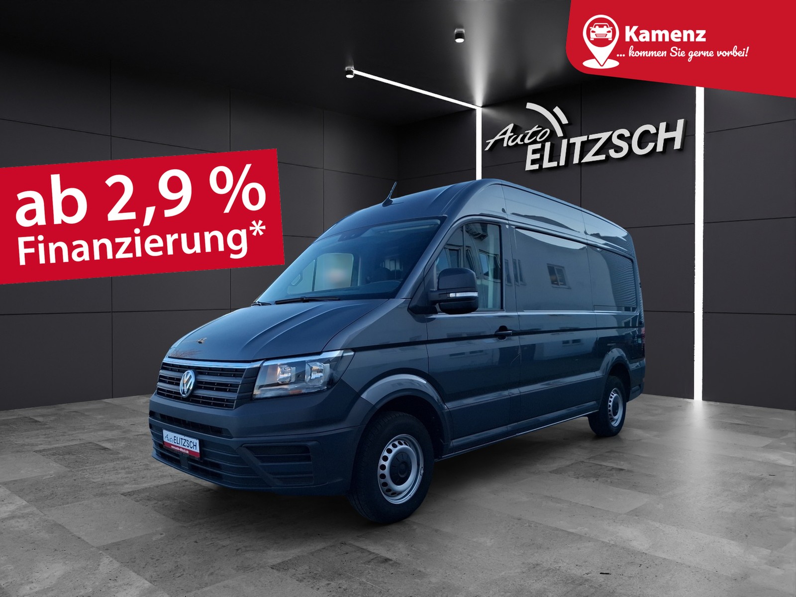 Fahrzeugabbildung Volkswagen Crafter Kasten 35 MR HD AHK Navi Klima GRA RFK