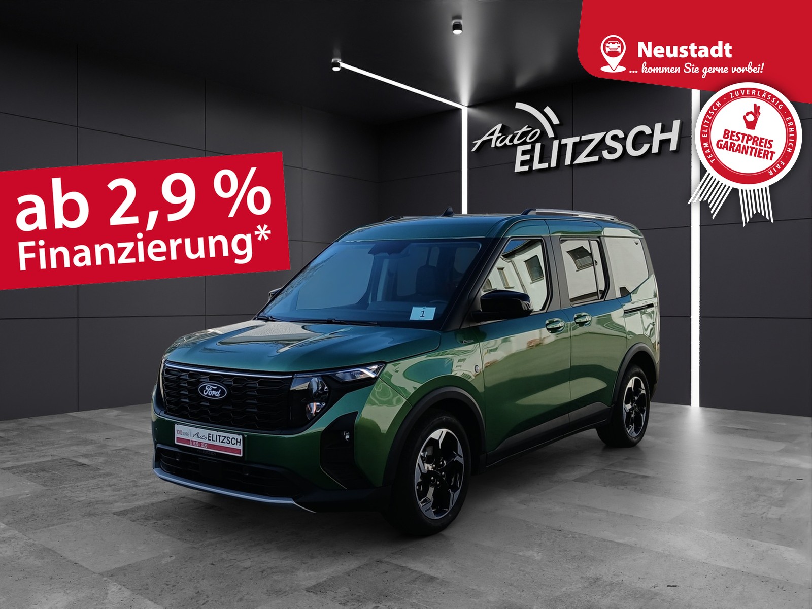 Fahrzeugabbildung Ford Tourneo Courier 1.0 EcoBoost Active Navi ACC RFK SH LM
