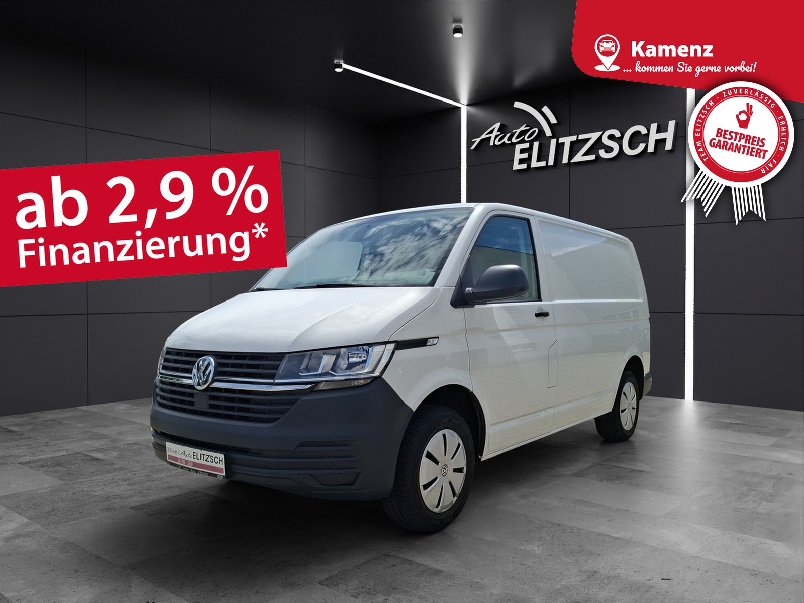 Fahrzeugabbildung Volkswagen T6 Transporter T6.1 TDI Kasten EcoProfi AHK DAB ohne Klima!!!