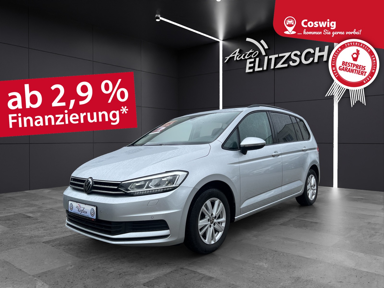Fahrzeugabbildung Volkswagen Touran TSI Comfortline LED AHK Navi ACC RFK SH