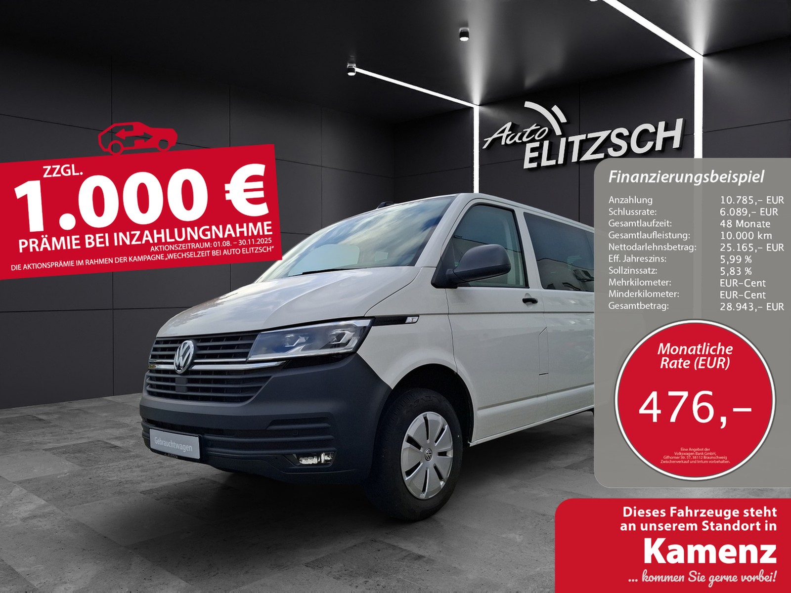 Volkswagen T6 Kombi T6.1 TDI DSG STH LED Navi GRA PDC SH