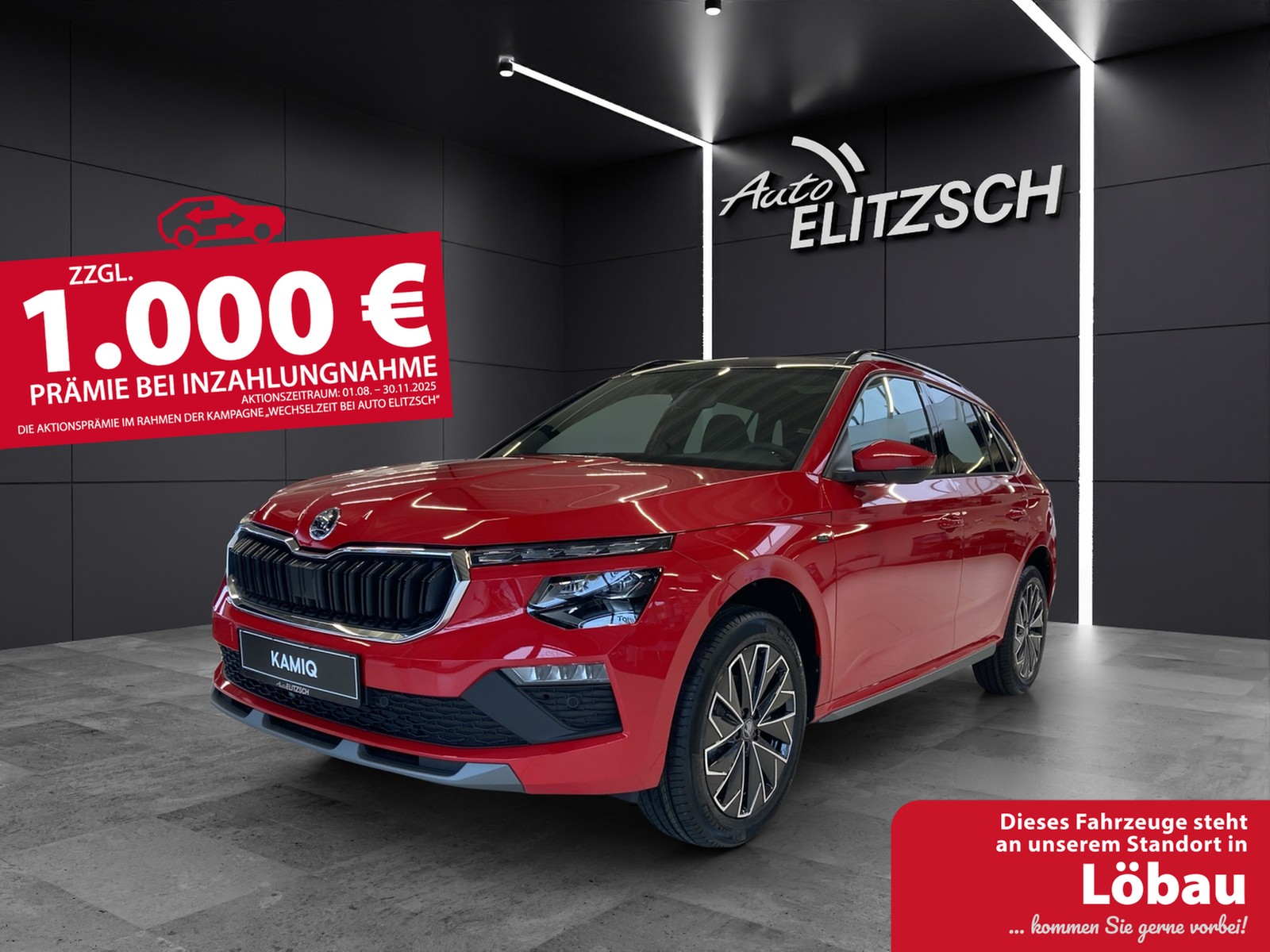 SKODA Kamiq Tour 1.0TSI 85KW 6-Gang MATRIX LED, SHZ, OPEN SKY