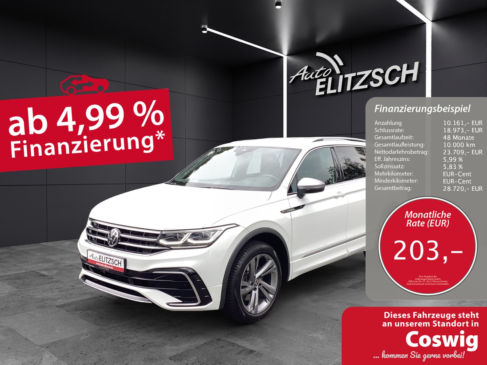 Volkswagen Tiguan Allspace R-Line 4M TDI DSG IQ.Light ACC AHK STH SH HuD RearView Navi