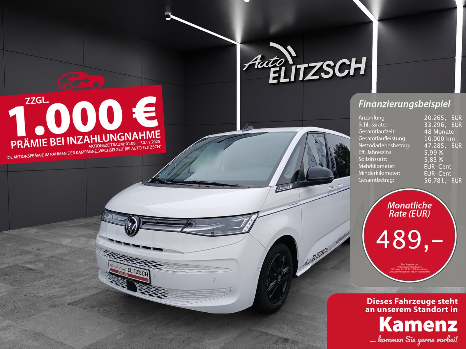 Volkswagen T7 Multivan TSI LÜ Style ACC AHK LED RFK PARK ASS