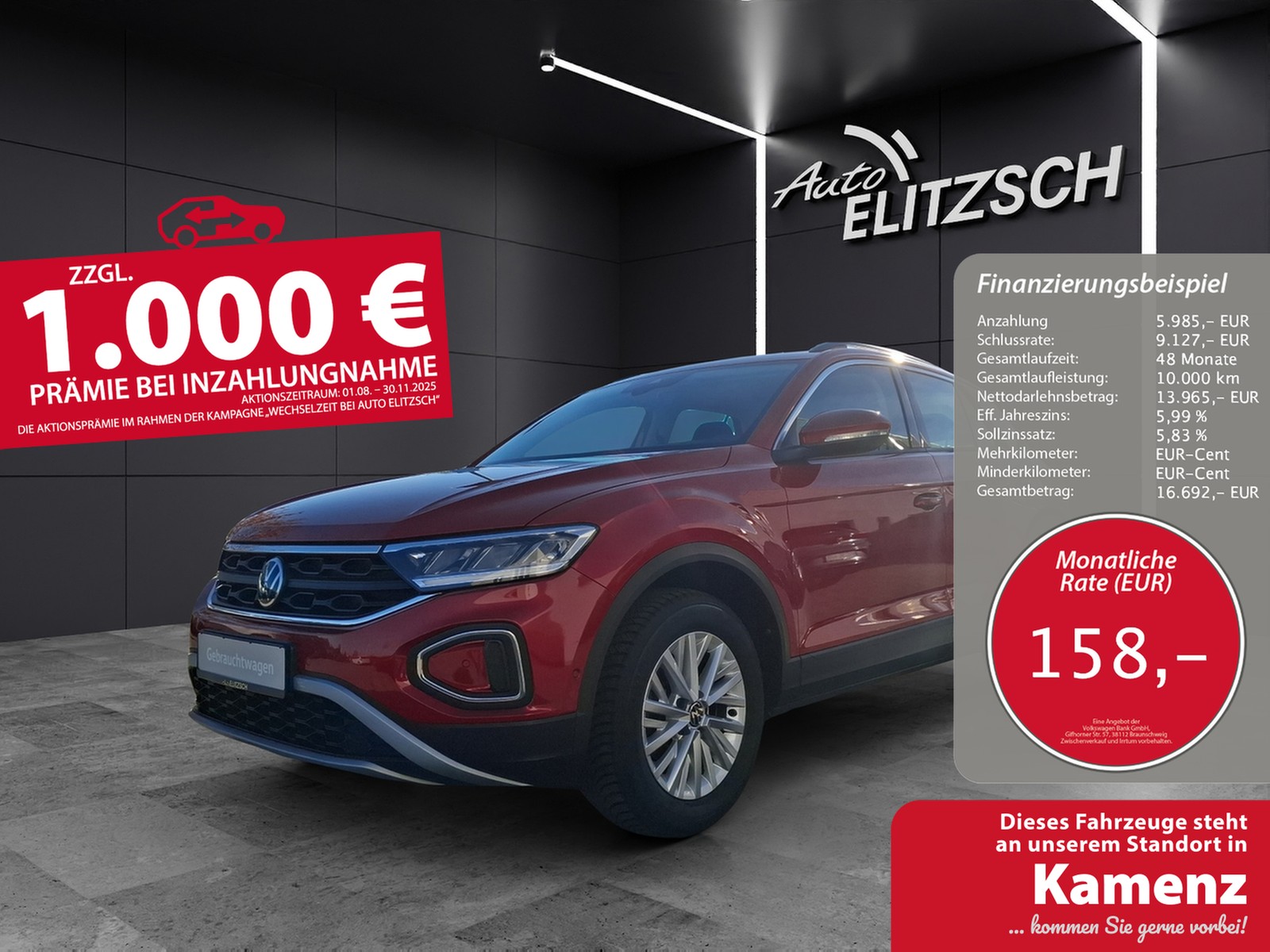 Volkswagen T-Roc TSI Life LED Navi AID Park-Assoist SH