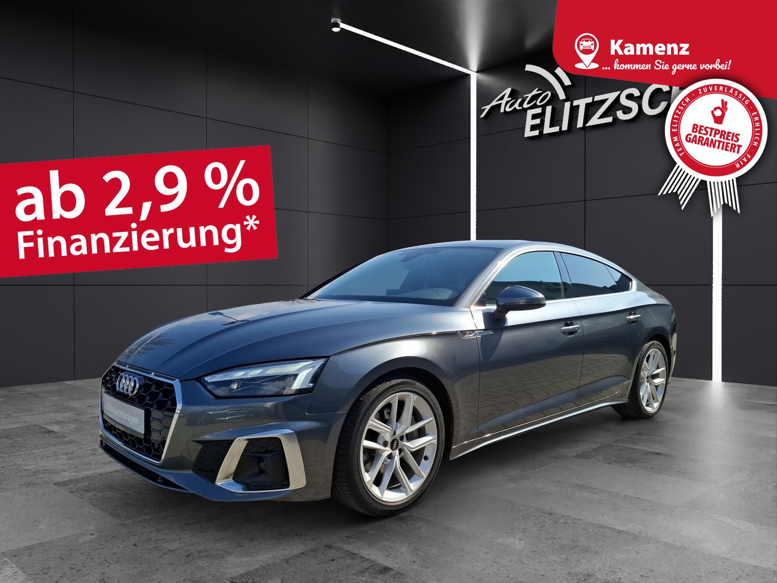 Audi A5 Sportback 45 TFSI S-line S-tronic quattro Standhzg. Matrix AHK Navi B&O SH