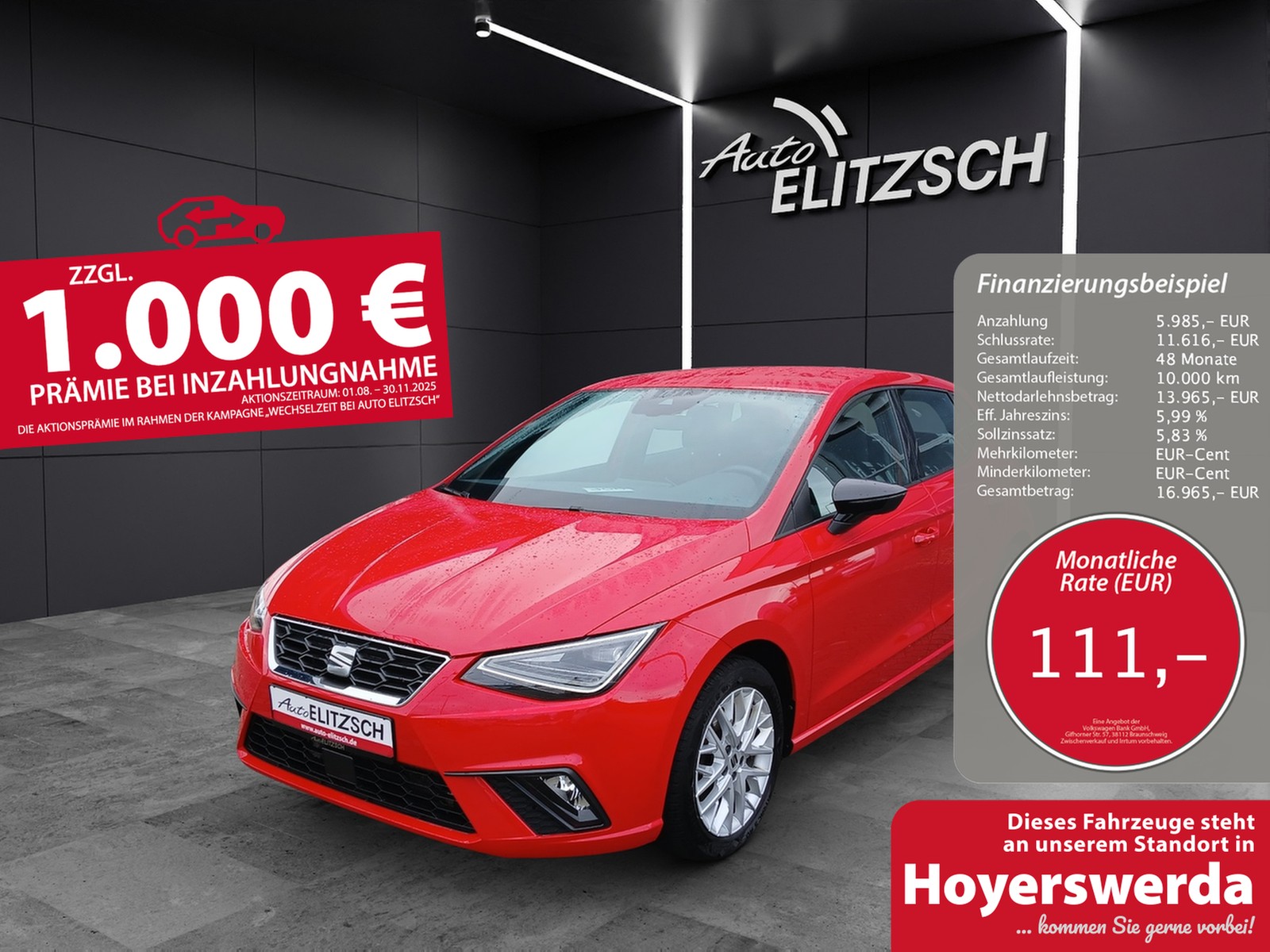 SEAT Ibiza TSI FR-Line DSG LED Navi AID GRA PDC SH