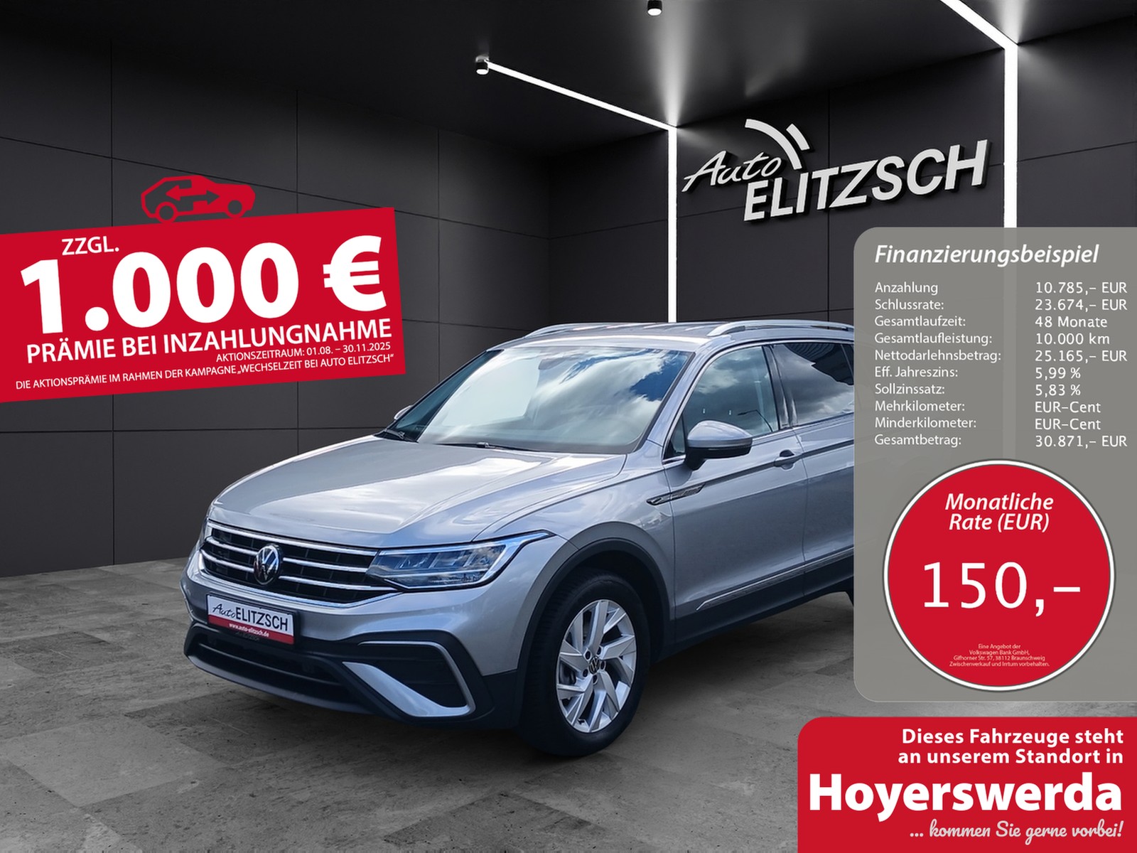 Volkswagen Tiguan Allspace TDI Life DSG 7-Si LED AHK Navi AID ACC RFK SH