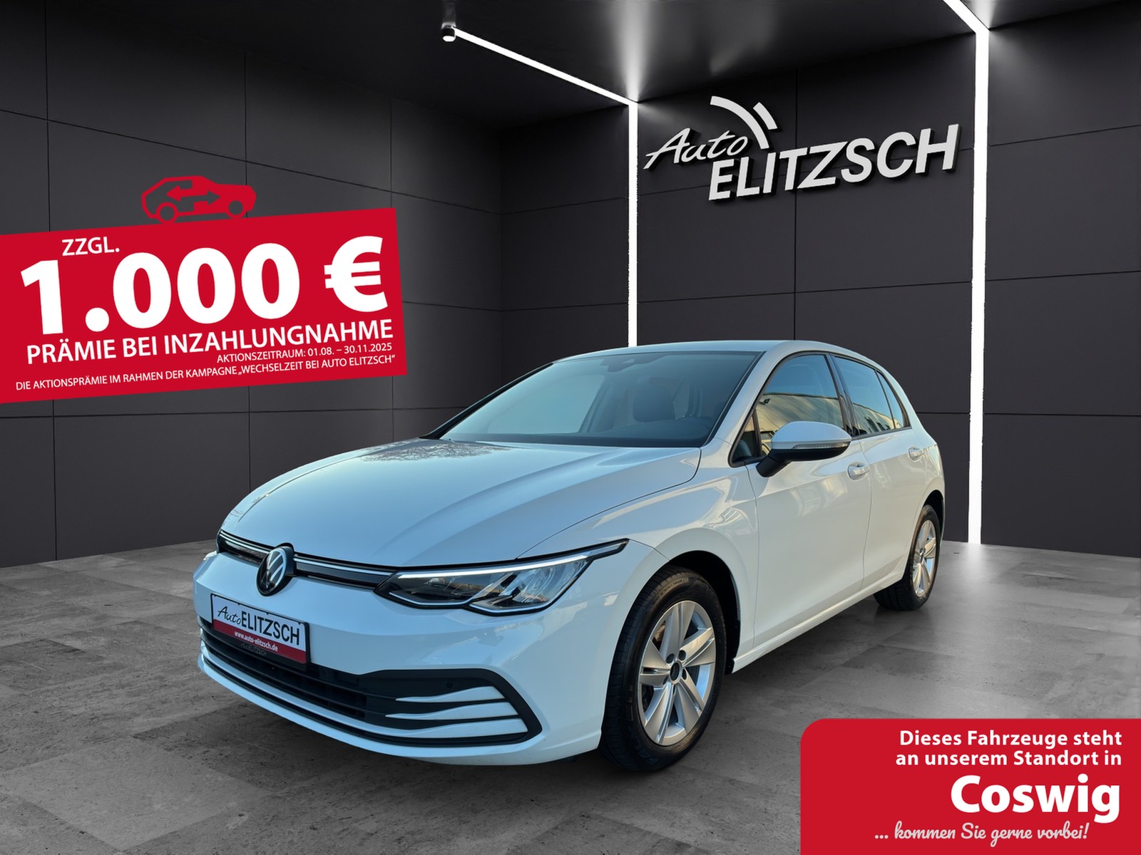 Volkswagen Golf VIII Life DSG TDI LED ACC SH PDC Ambiente Navi Klima