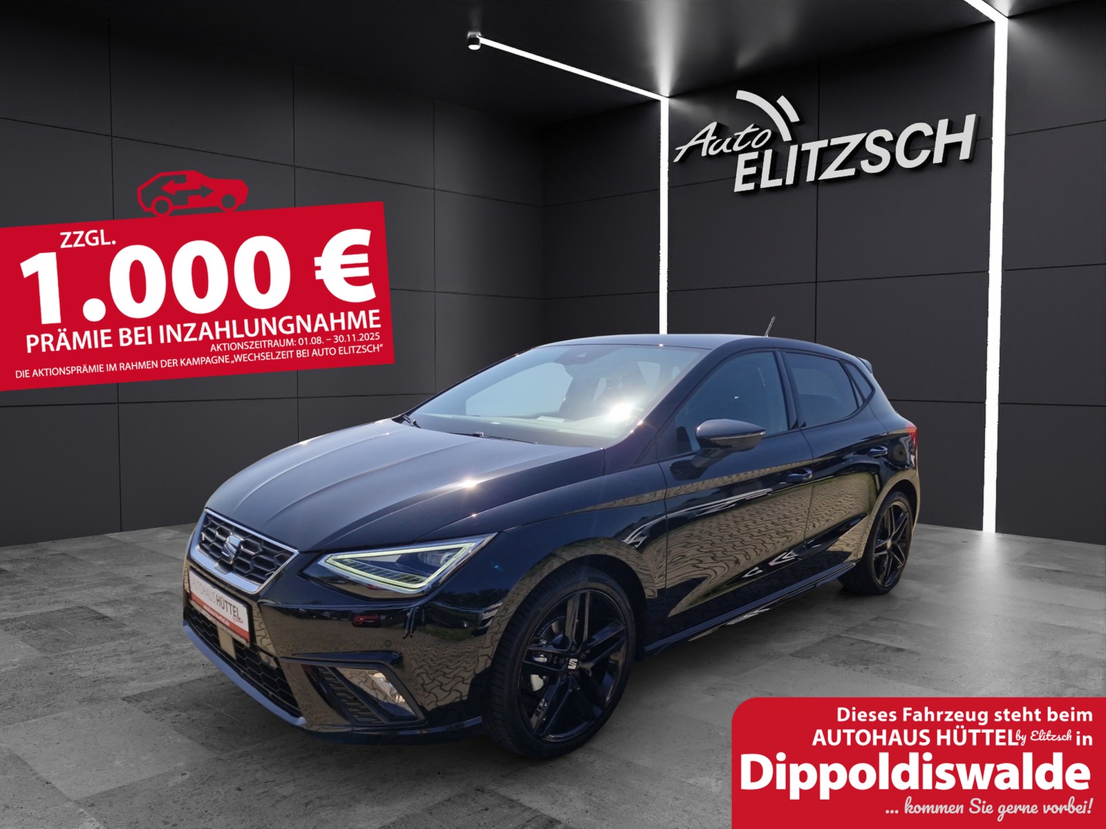 SEAT Ibiza FR Black Edition 1.0 TSI DSG Klima, LED, Rückfahrkamera