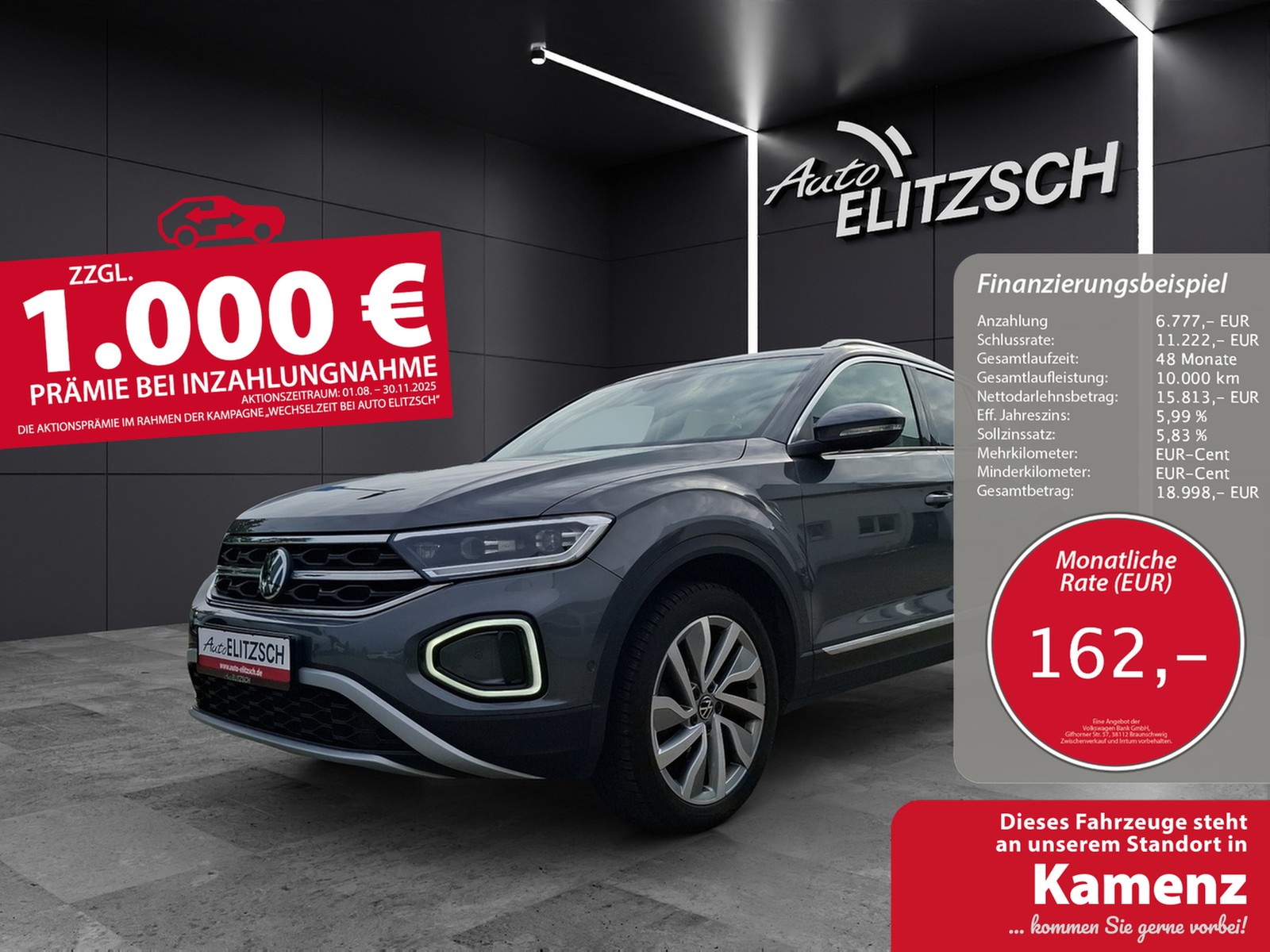 Volkswagen T-Roc TSI Style LED AHK Navi AID ACC RFK SH 18