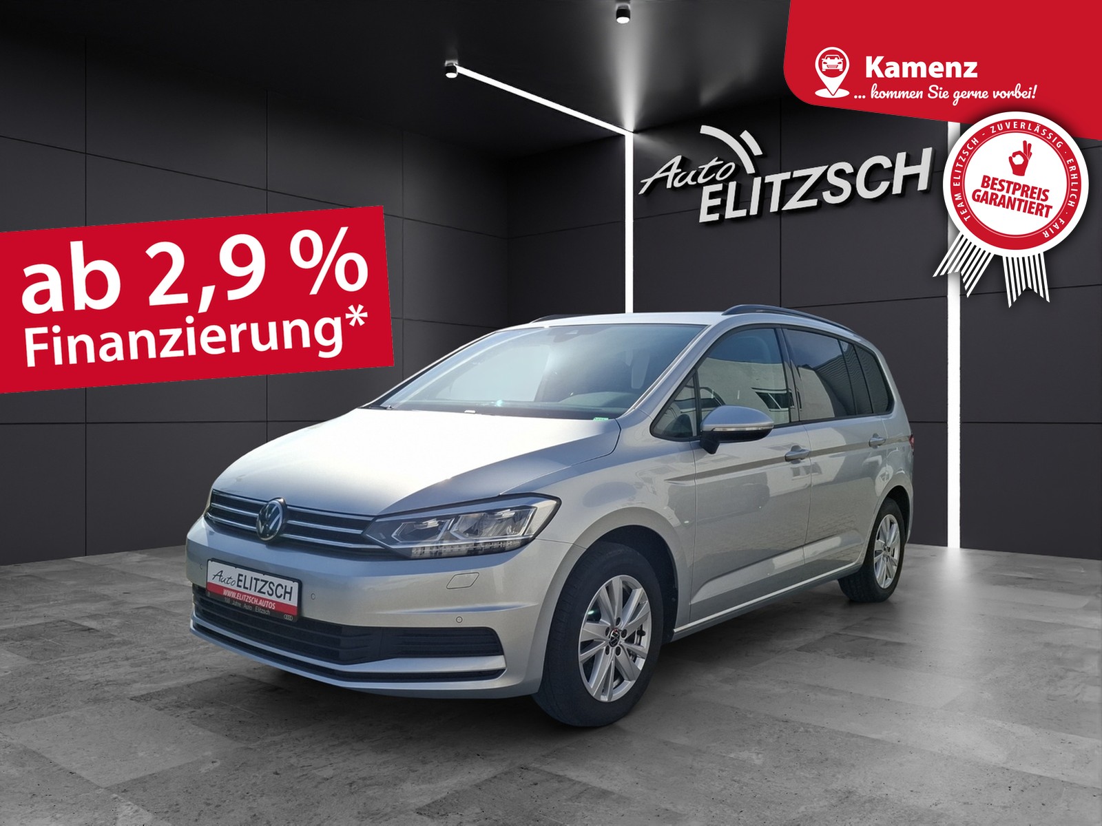 Fahrzeugabbildung Volkswagen Touran TSI Comfortline LED Navi AHK ACC AID Kamera SHZ