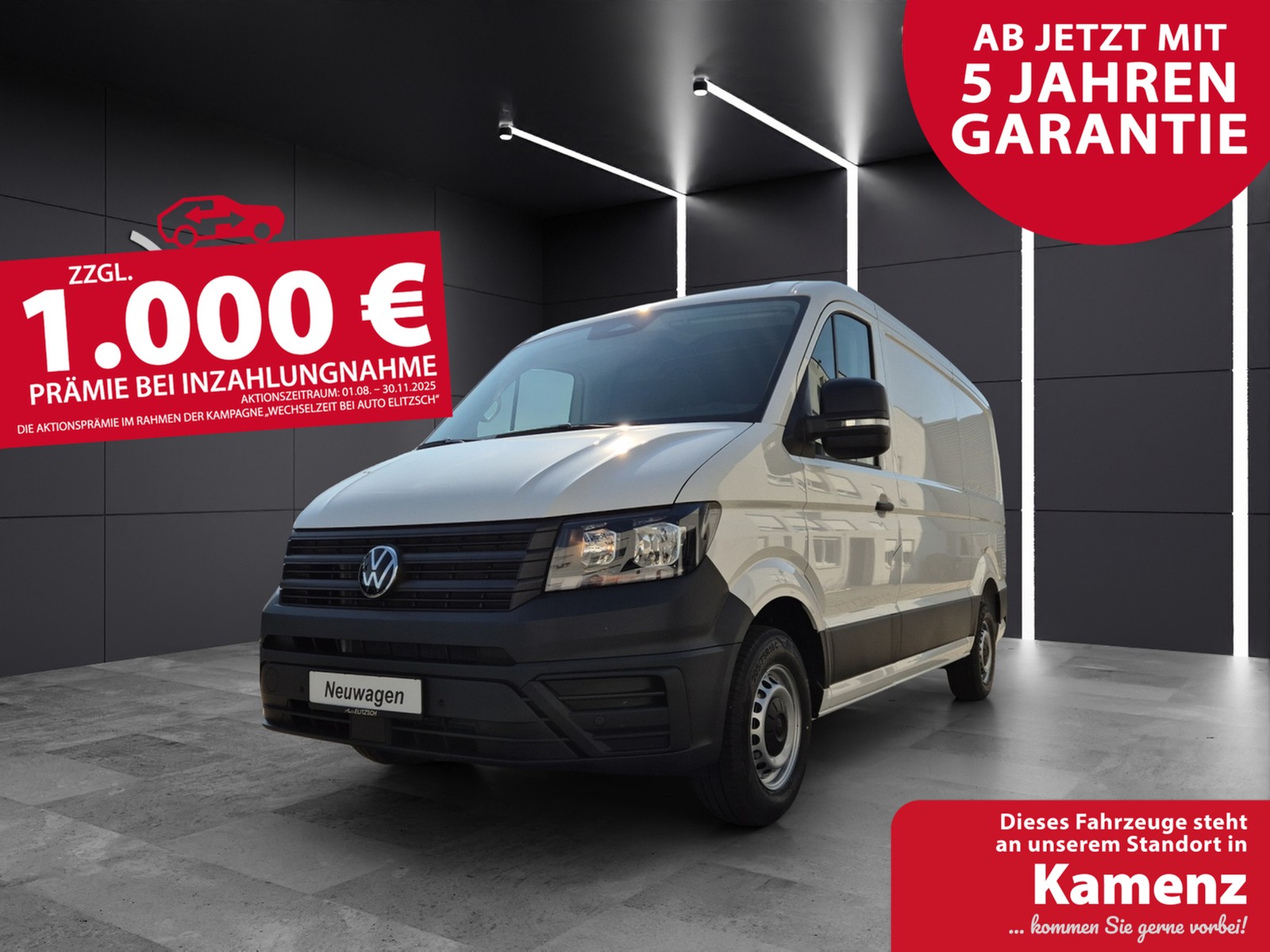 Volkswagen Crafter Kasten 2,0l TDI 103 kW MR KLIMA KAMERA RADIO HOLZFUSSB.