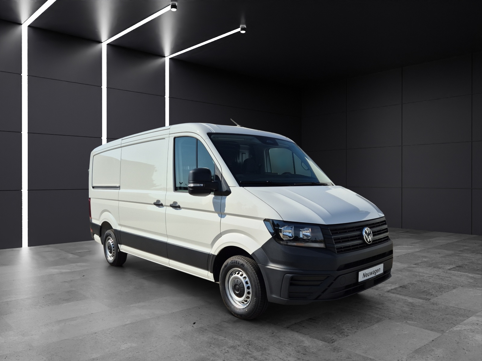 Fahrzeugabbildung Volkswagen Crafter Kasten 35 MR Klima RFK AID Holzfussb