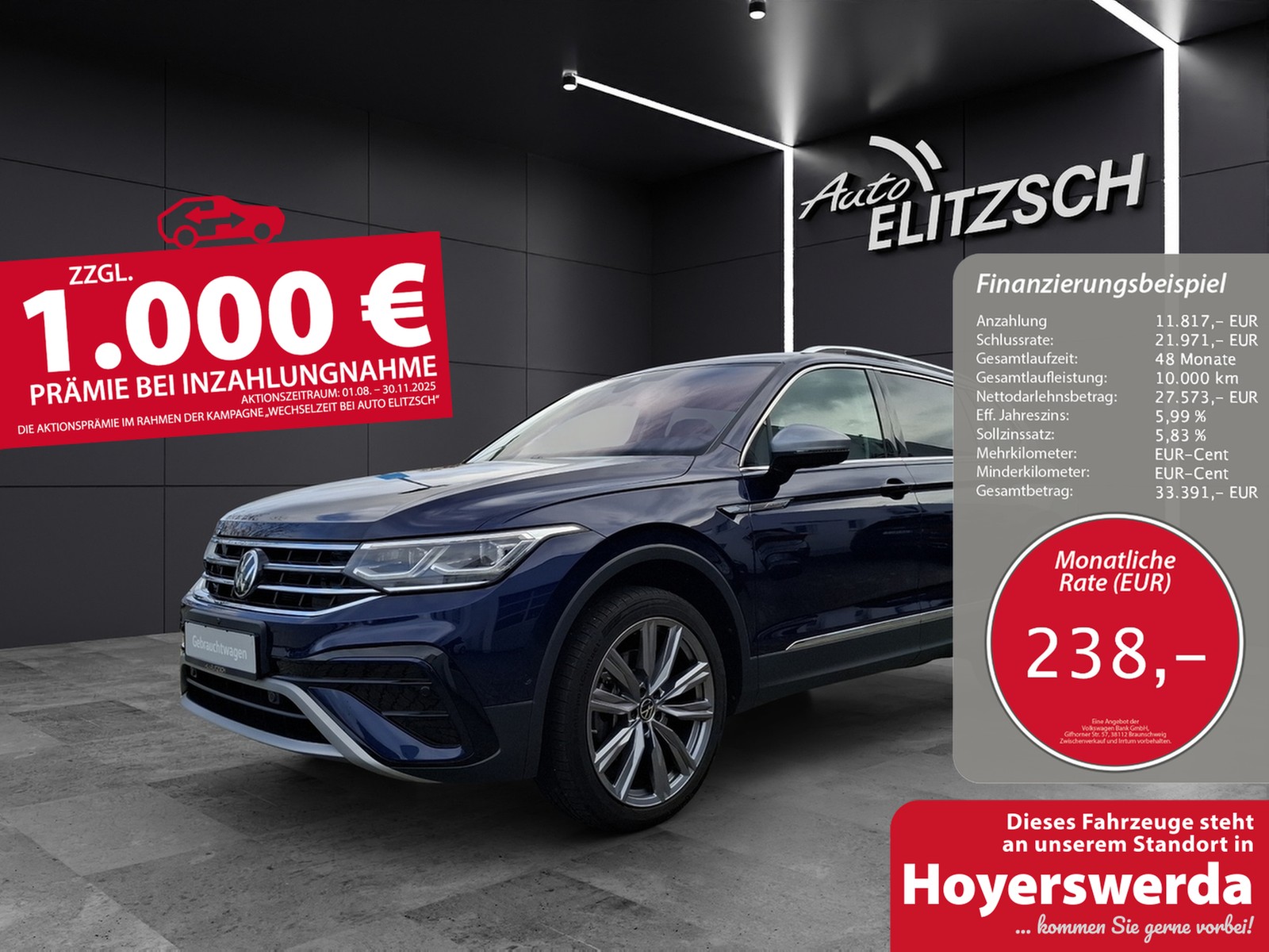 Volkswagen Tiguan Allspace TSI Elegance DSG 4M Matrix Navi AID HUD ACC RFK SH 20