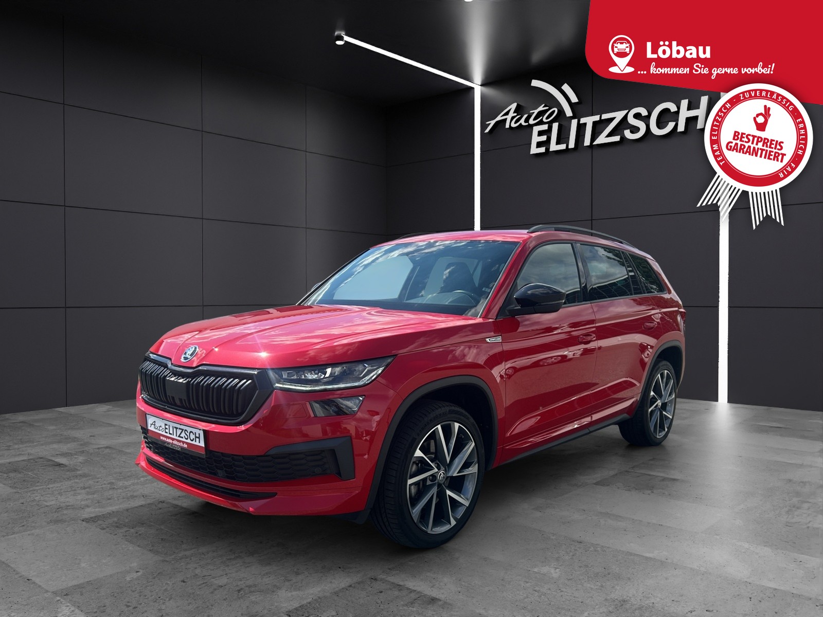 SKODA Kodiaq TDI Sportline DSG 4x4 Matrix AHK Navi VC ACC RFK SHZ 20