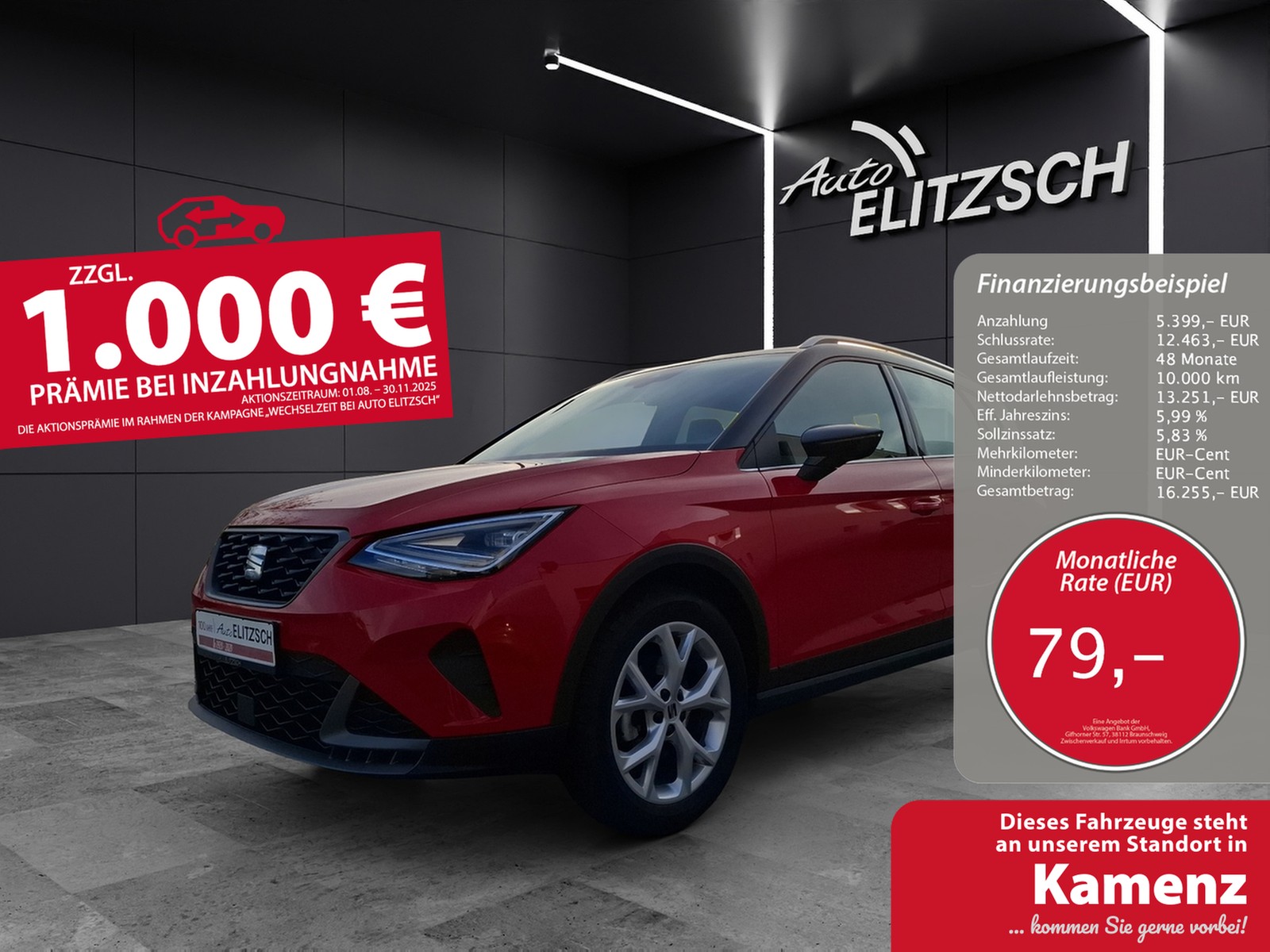 SEAT Arona TSI FR-Line LED Navi GRA PDC SH LM