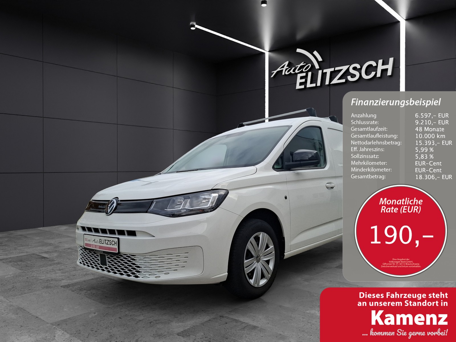 Volkswagen Caddy Kasten TSI EcoProfi Klima DAB PDC SH