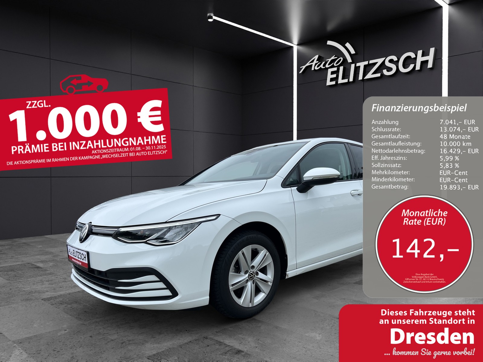 Volkswagen Golf VIII Business TDI DSG LED ACC SHZ PDC Navi Klima