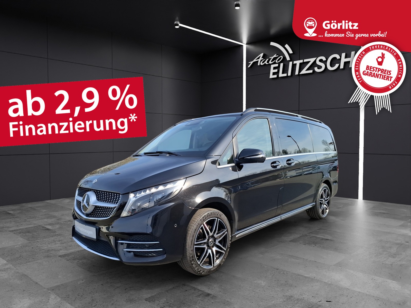 Fahrzeugabbildung Mercedes-Benz V 300 d AMG-Line 4Matic lang AHK 7-Si LED Navi 360°