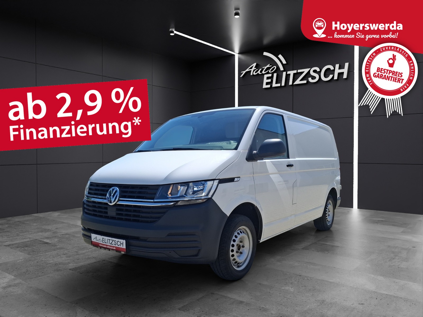 Fahrzeugabbildung Volkswagen T6 Transporter T6.1 TDI Kasten 4M AHK Klima Holzboden Trennwand AHK Klima