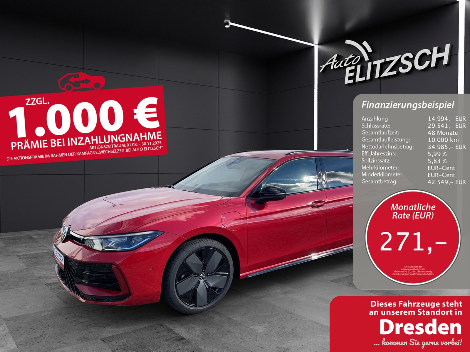 Volkswagen Passat Variant R-Line eHybrid DSG IQ.Light ACC AHK SH Massage RearView DCC Navi