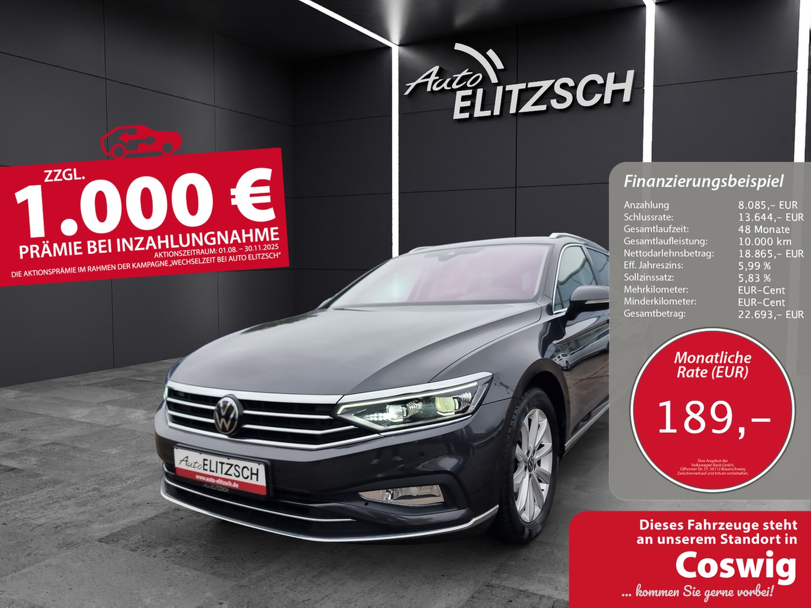 Volkswagen Passat Variant TSI Elegance DSG Matrix Navi AID ACC RFK SH