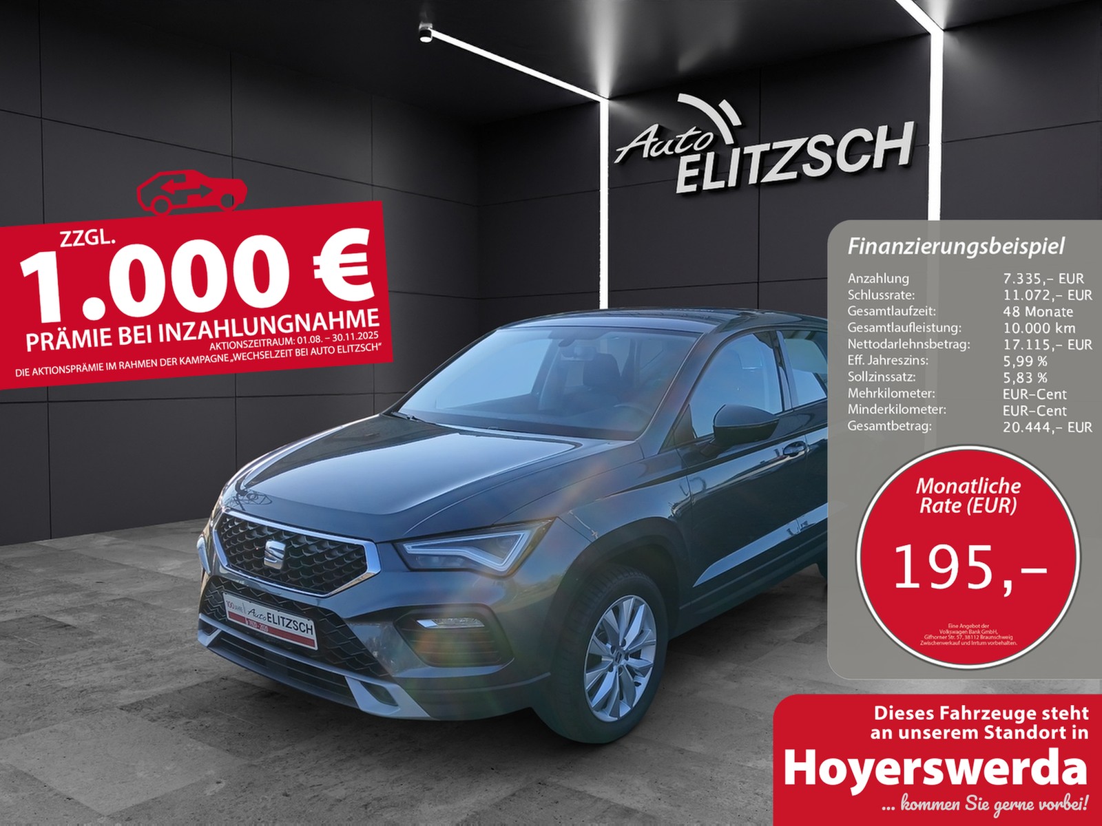 SEAT Ateca TDI Style DSG STH LED Navi beats GRA PDC SH