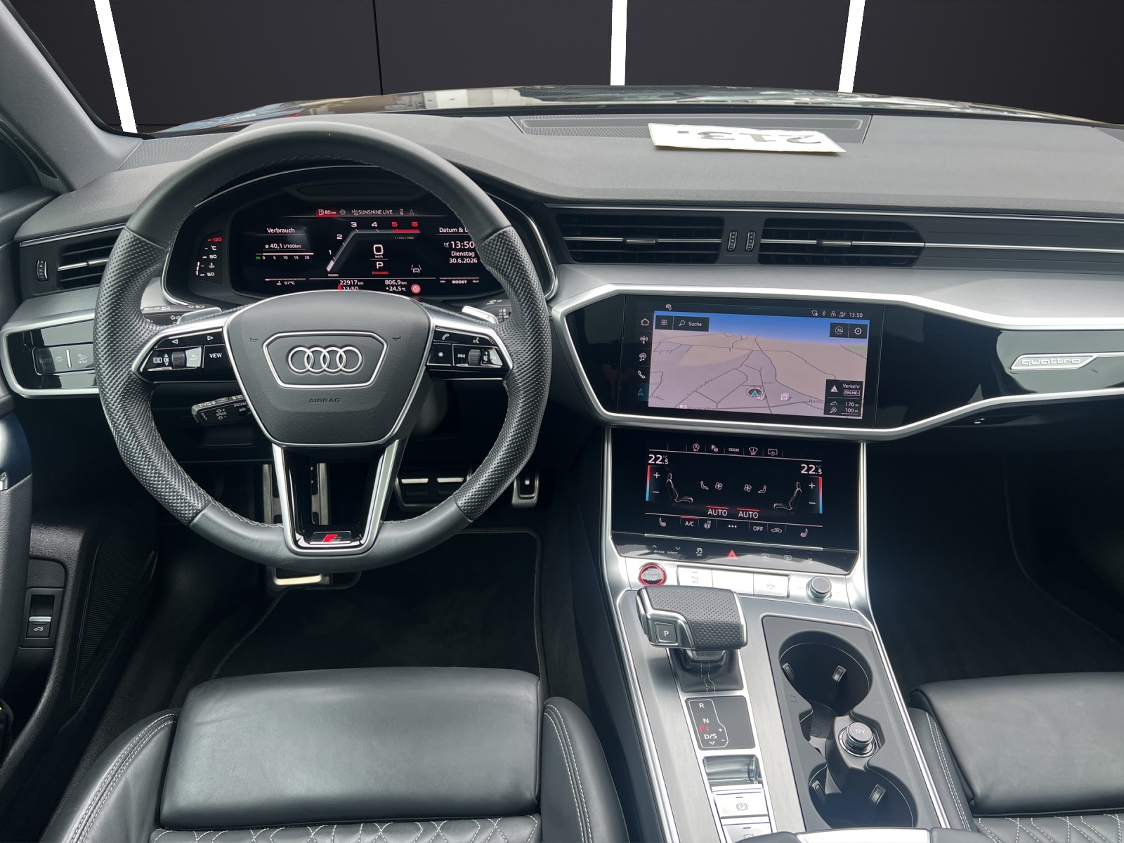 Fahrzeugabbildung Audi S6 Avant TDI quattro Standhzg LED AHK Navi AVC ACC RFK HUD Pano B&O Leder SHZ