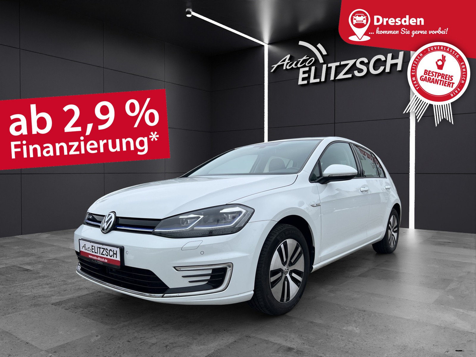 Fahrzeugabbildung Volkswagen Golf VII e-Golf LED SH PDC WäPu AppConnect Navi Klima