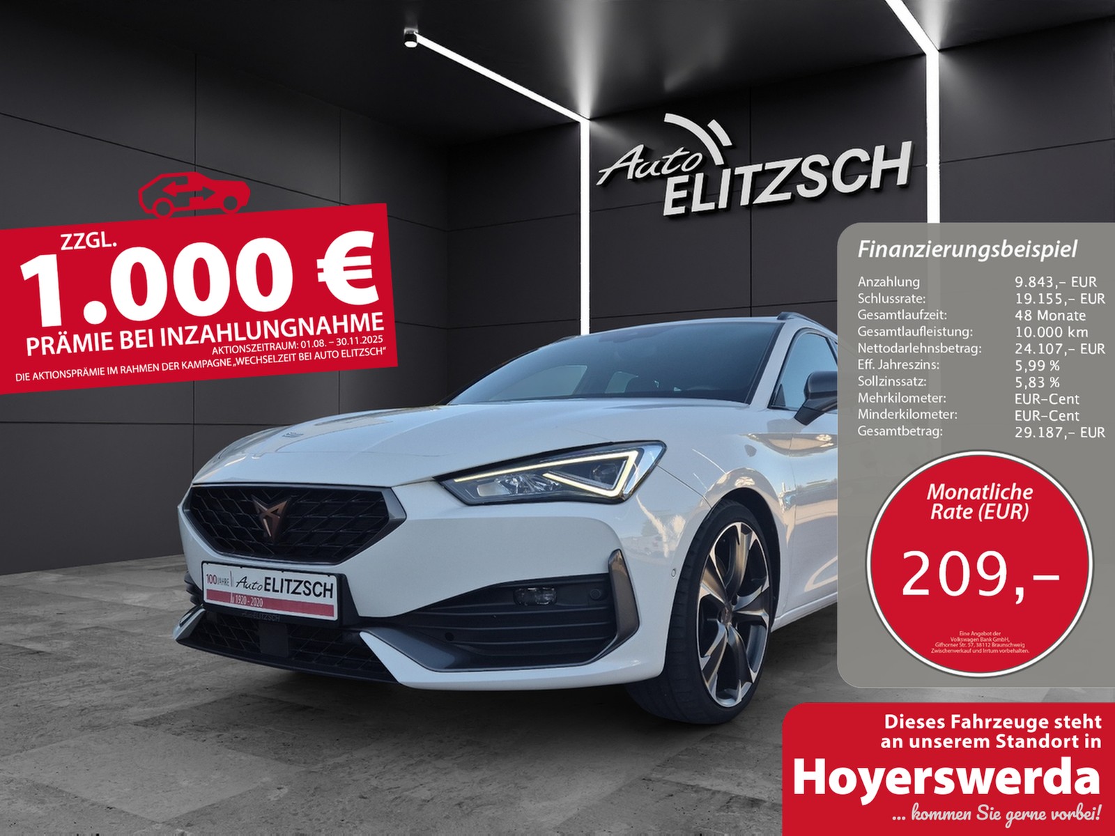 CUPRA Leon ST VZ DSG 4Drive LED Navi ACC RFK beats SH 19