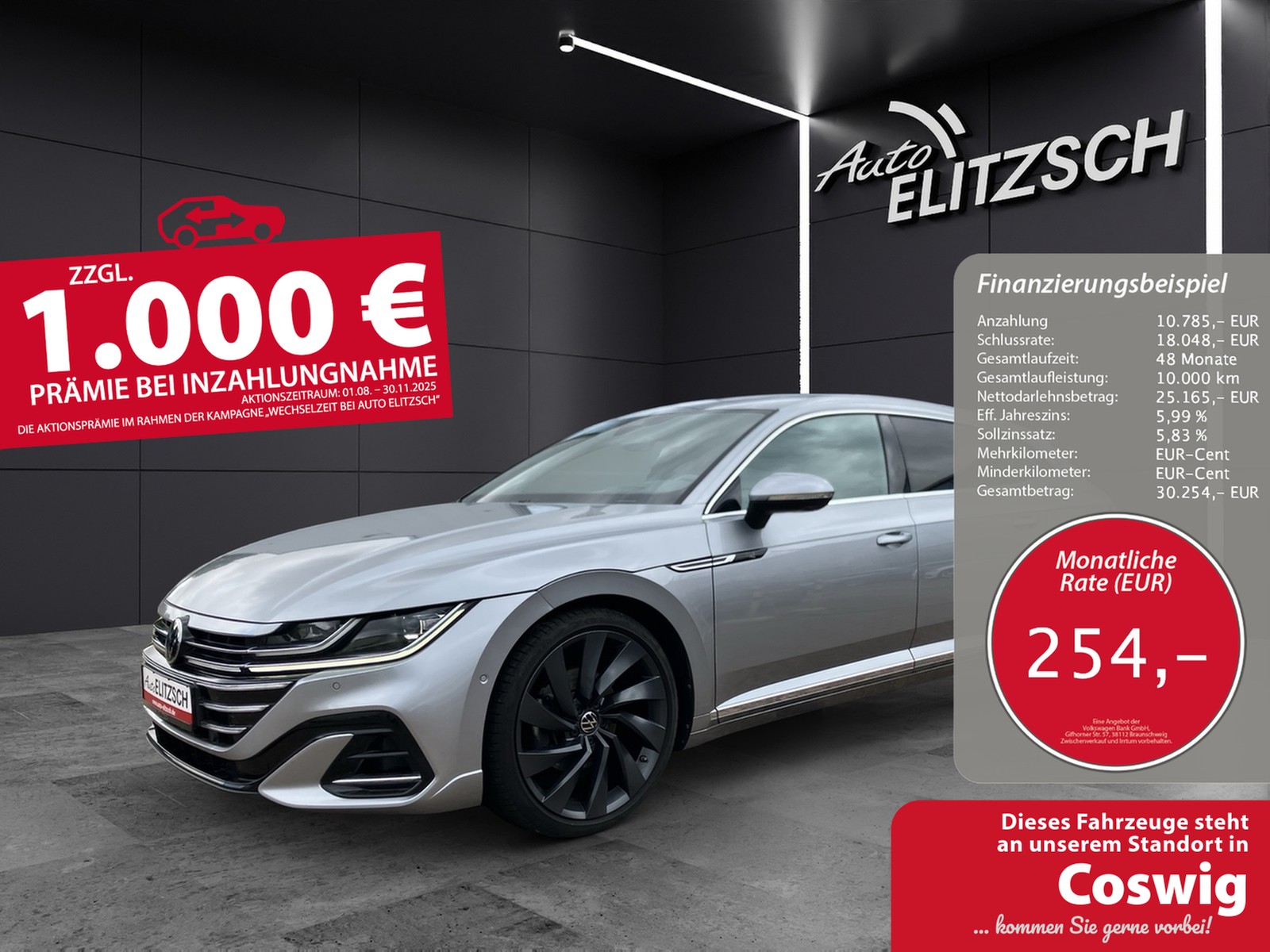 Volkswagen Arteon SB TDI DSG R-Line 4M LED Navi Pano HUD Leder 20