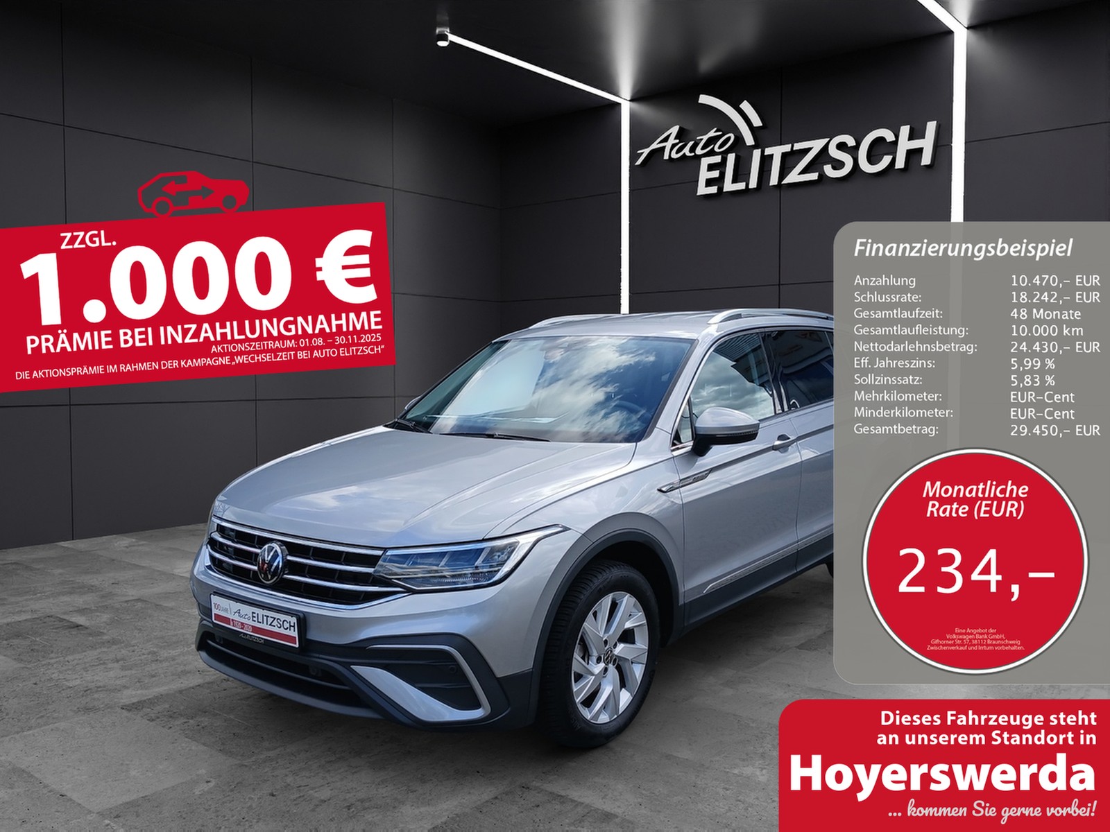 Volkswagen Tiguan Allspace TSI Life DSG 7-Si LED AHK Navi AID ACC PDC SH