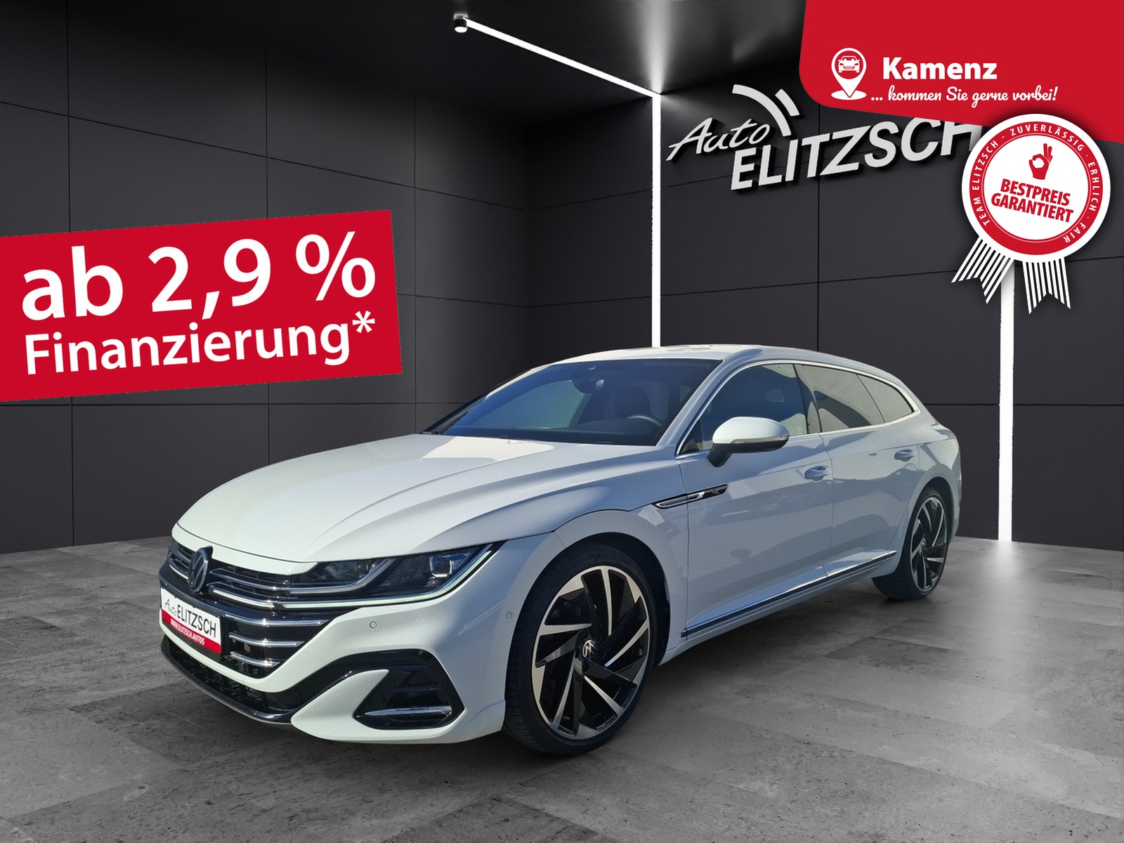 Fahrzeugabbildung Volkswagen Arteon SB TDI R-Line DSG 4M LED AHK Navi AID ACC RFK SH 20"