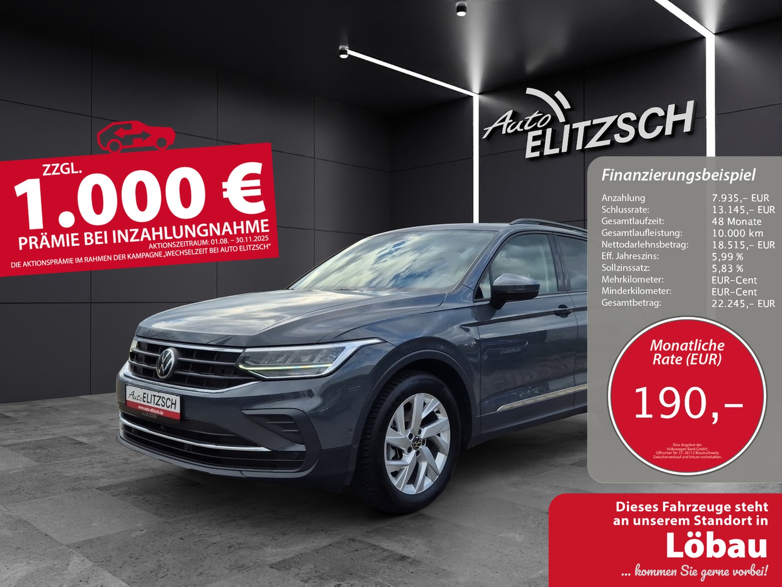 Volkswagen Tiguan TSI Life LED AHK Navi Pano ACC Park-Assist SH 18