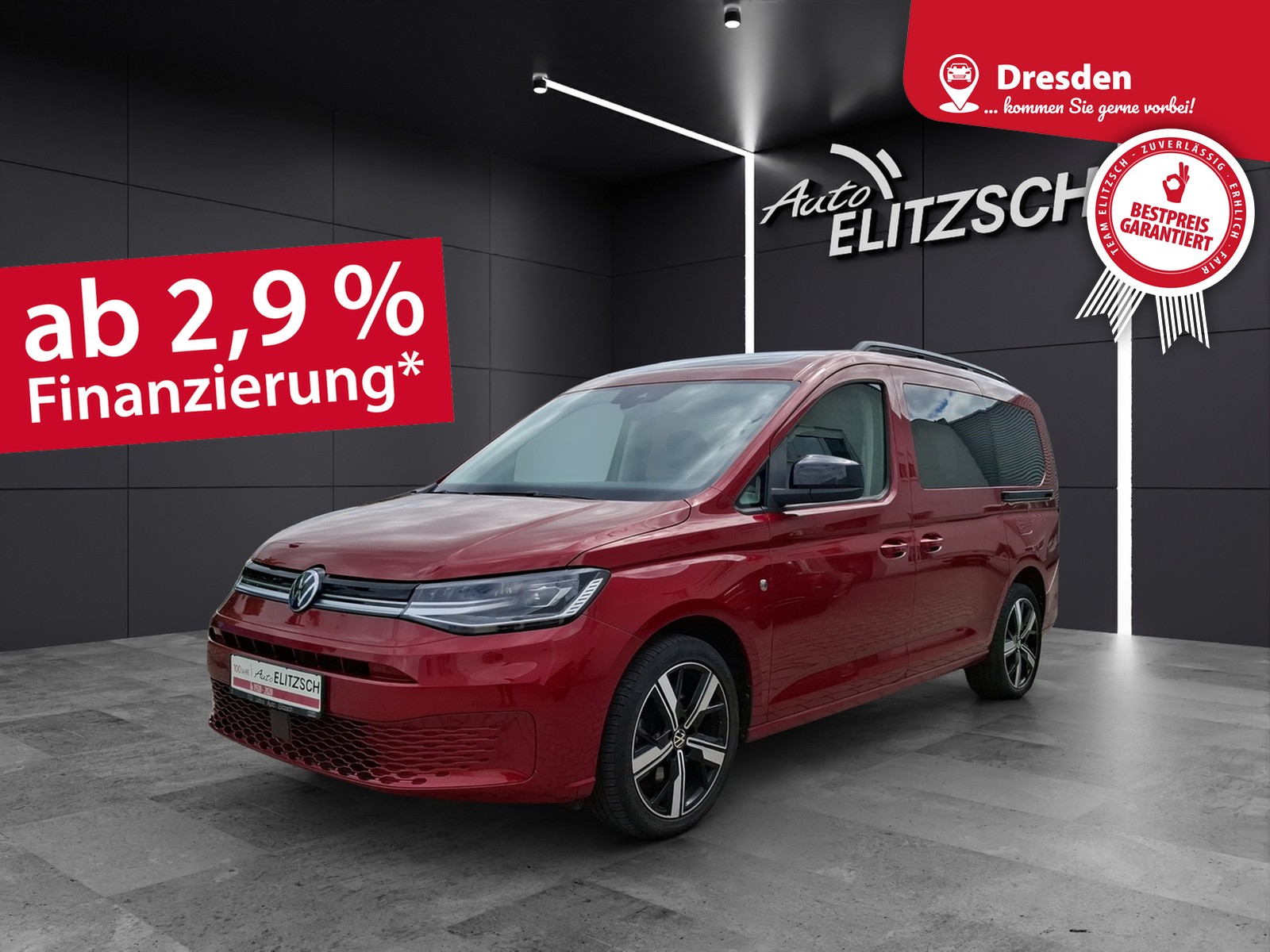 Volkswagen Caddy TSI Maxi Move DSG 7-Si LED Navi AID Pano ACC RFK SH 18