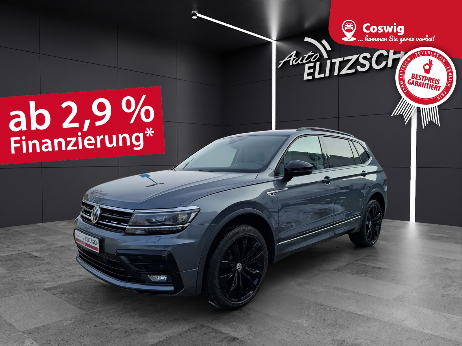 Volkswagen Tiguan Allspace TDI Highline 4M DSG R-Line LED AHK Navi AID HUD Leder ACC SH 20